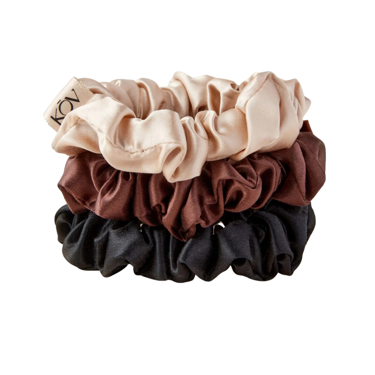 KŌV Silk Hair Scrunchie Trio
