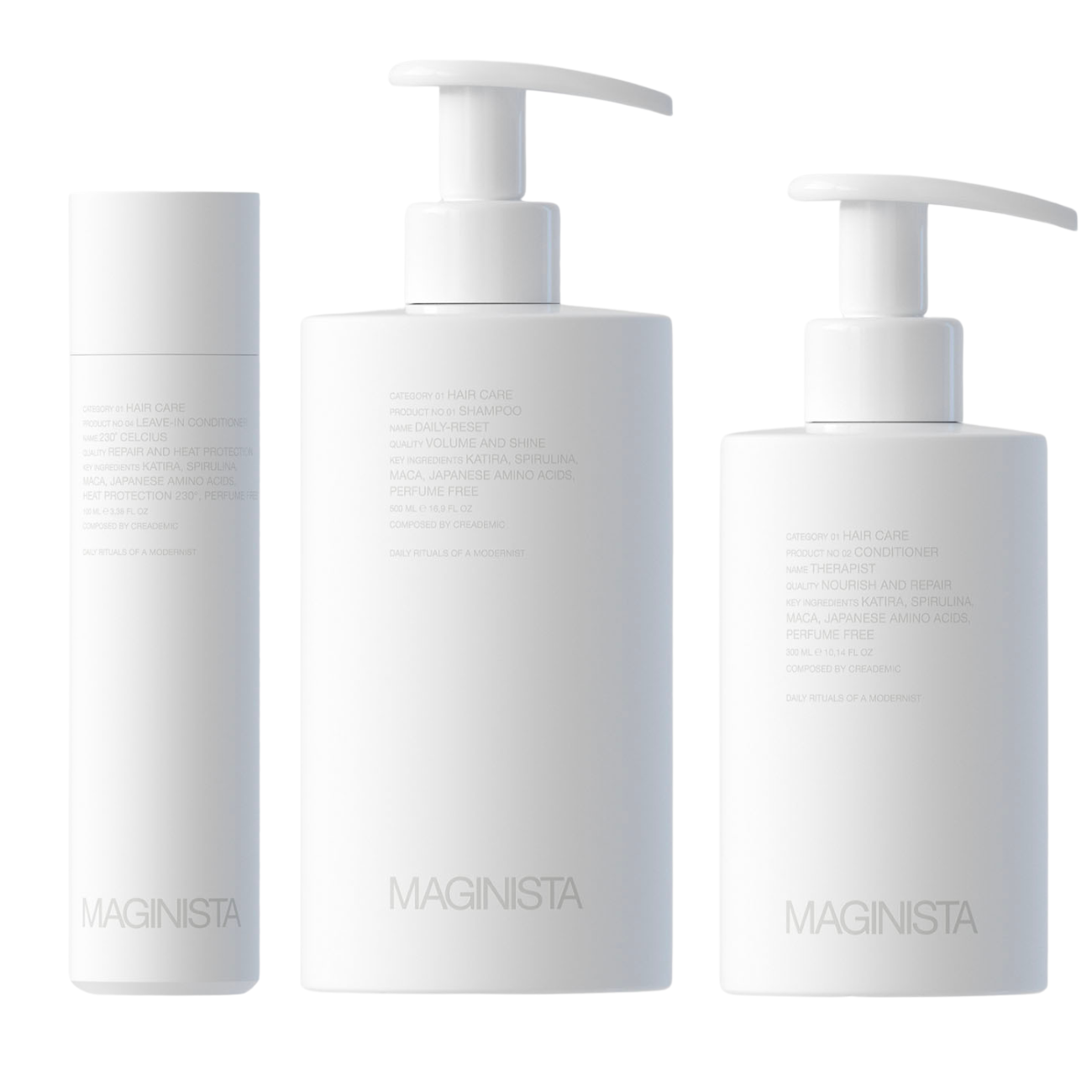 Maginista Routine for Dry Hair - Fragrance Free