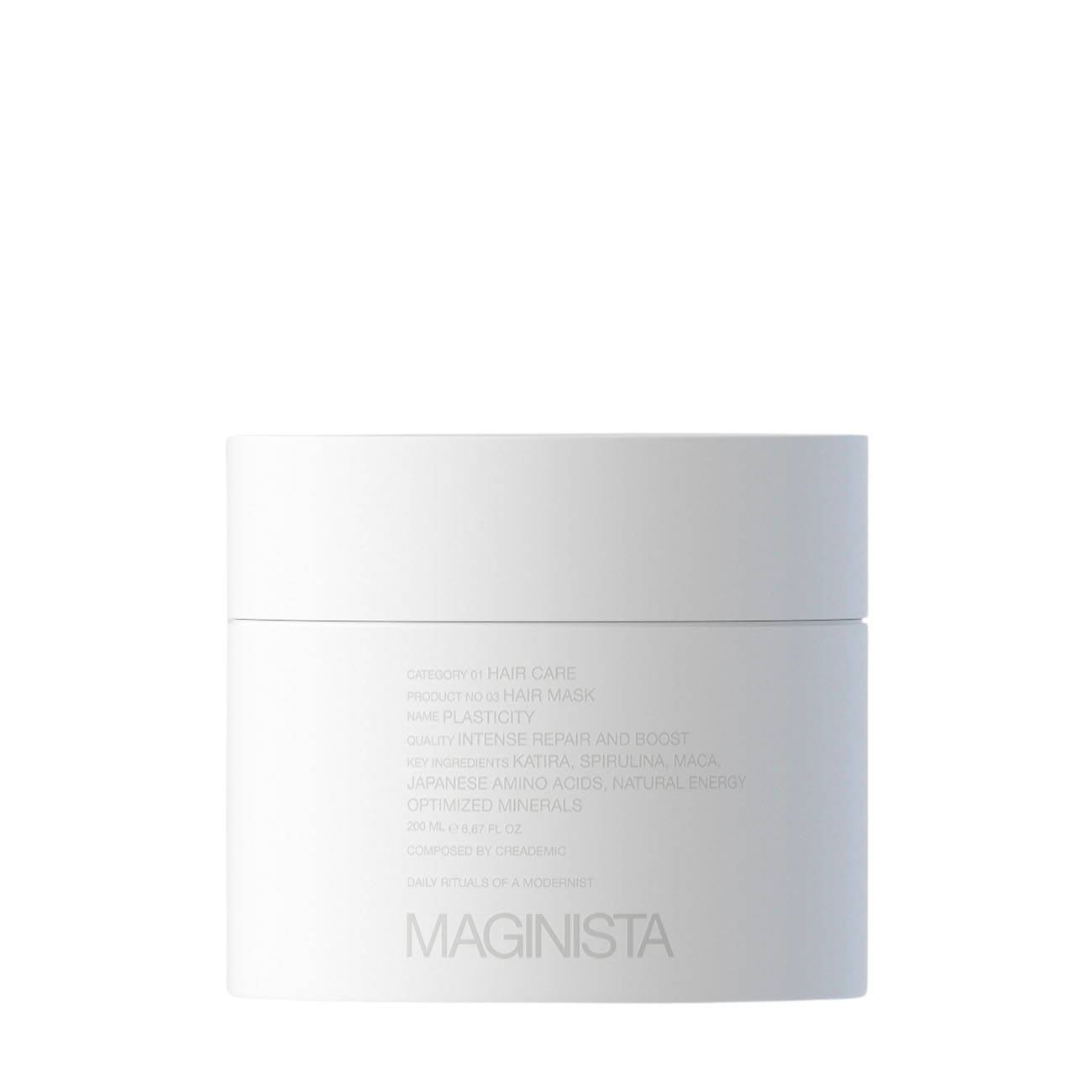 Maginista Plasticity Hair Mask Fragrance Free